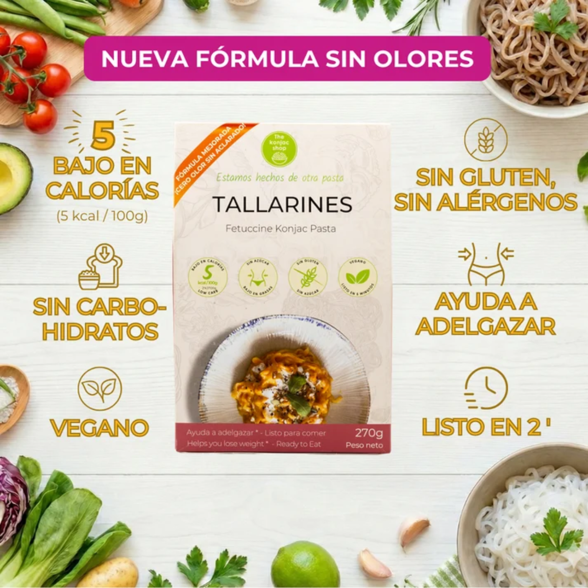 Makaron konjac The Konjac Shop 270 g