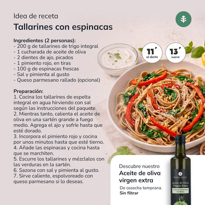 Pełnoziarniste tagliatelle ECO Planeta Huerto 500gr