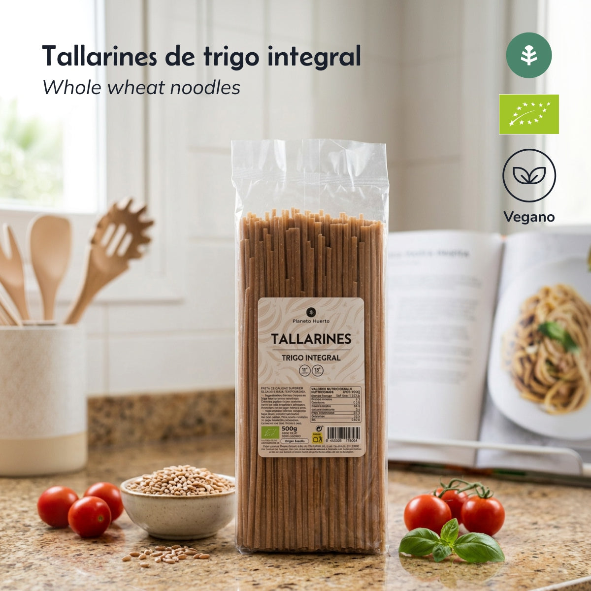 Pełnoziarniste tagliatelle ECO Planeta Huerto 500gr