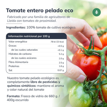 Pomidor bez skórki ECO Planeta Huerto 660 g