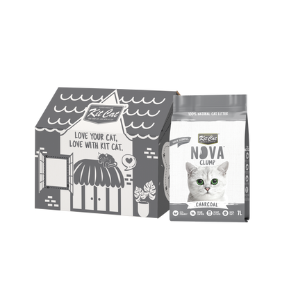 Zestaw Cat Arena Eco SoyaClump - Charcoal 7 l Żwirek dla kotów