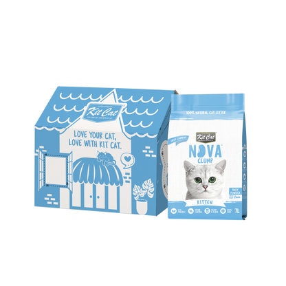 Zestaw Cat Arena Eco SoyaClump - Kitten Baby Powder 7 l Żwirek dla kotów