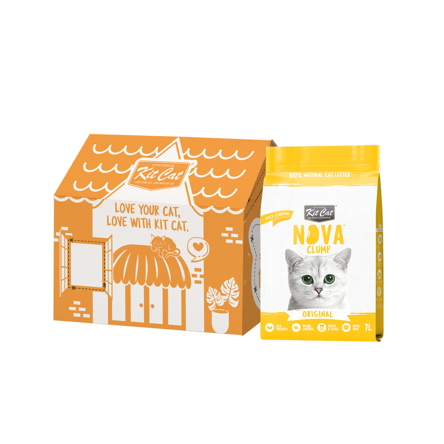 Zestaw Cat Arena Eco SoyaClump - Original 7 L Żwirek dla kotów