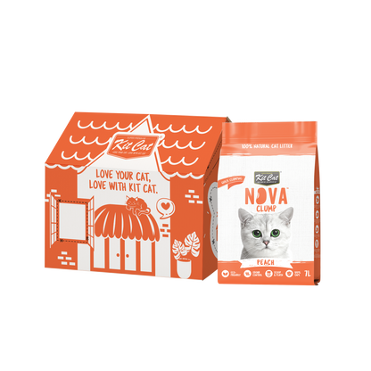 Zestaw Cat Arena Eco SoyaClump - Peach 7 l Żwirek dla kotów