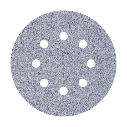 5 discos adhesivos de lijar	para lijadoras excéntricas Ø 125 mm Wolfcraft Grano 40