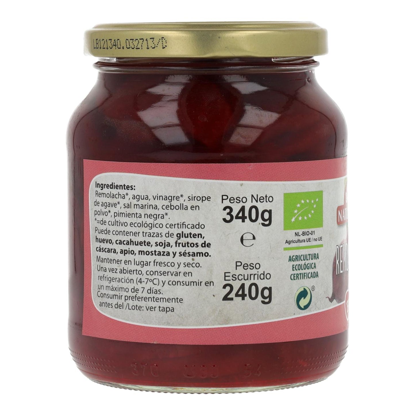 Remolacha,  340g. Natursoy