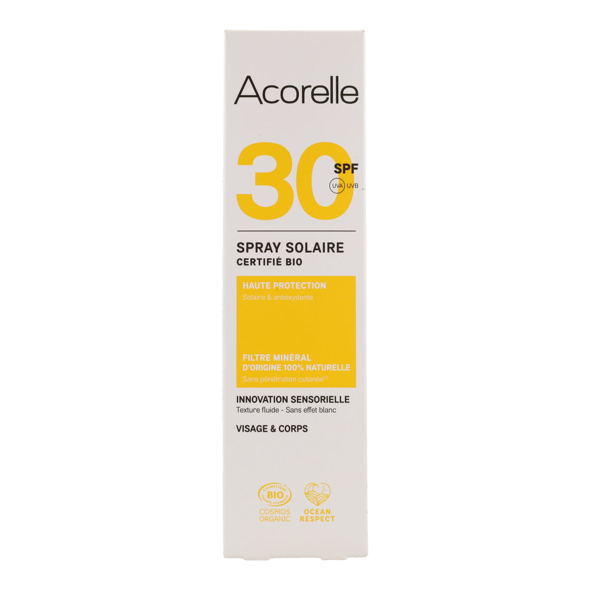 Spray przeciwsłoneczny SPF 30 Acorelle 100 ml