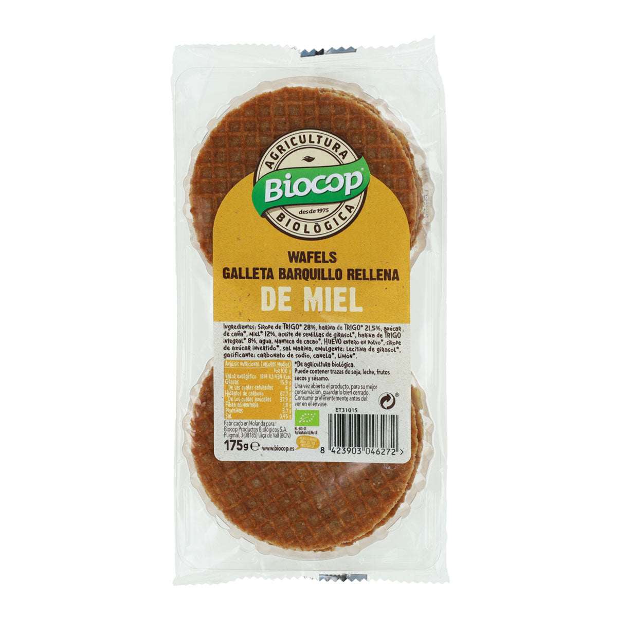 Wafle miodowe Bio Biocop 175 g