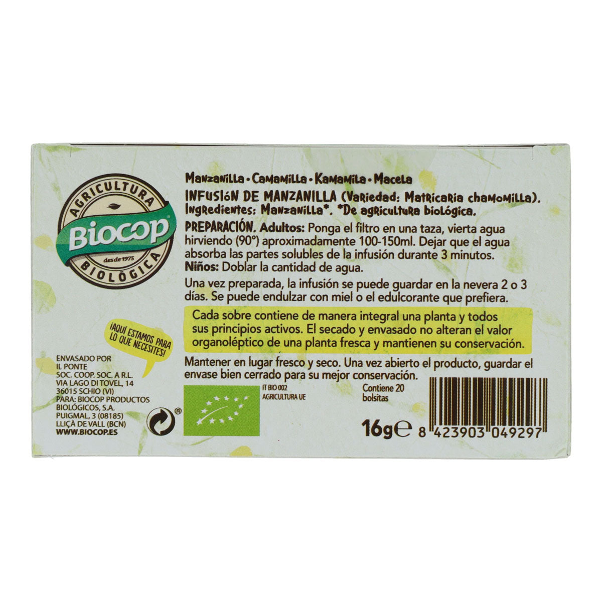 Herbata rumiankowa Biocop 20 torebek