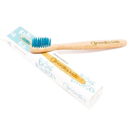 Cepillo dental bambú Niños Azul Nordics Oral Care