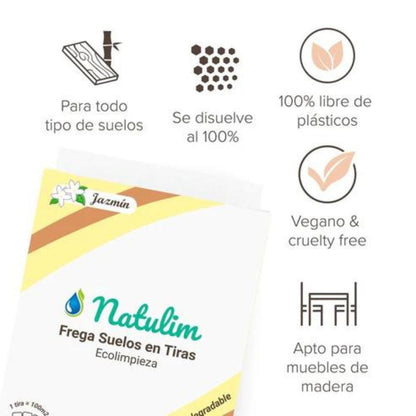 Eco Tiras fregasuelos Natulim 30 unidades