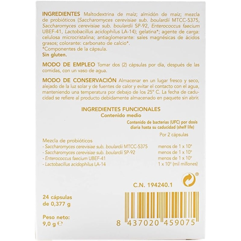 Opakowanie 2x Enterelle plus Probiótico Bromatech 24 kapsułki