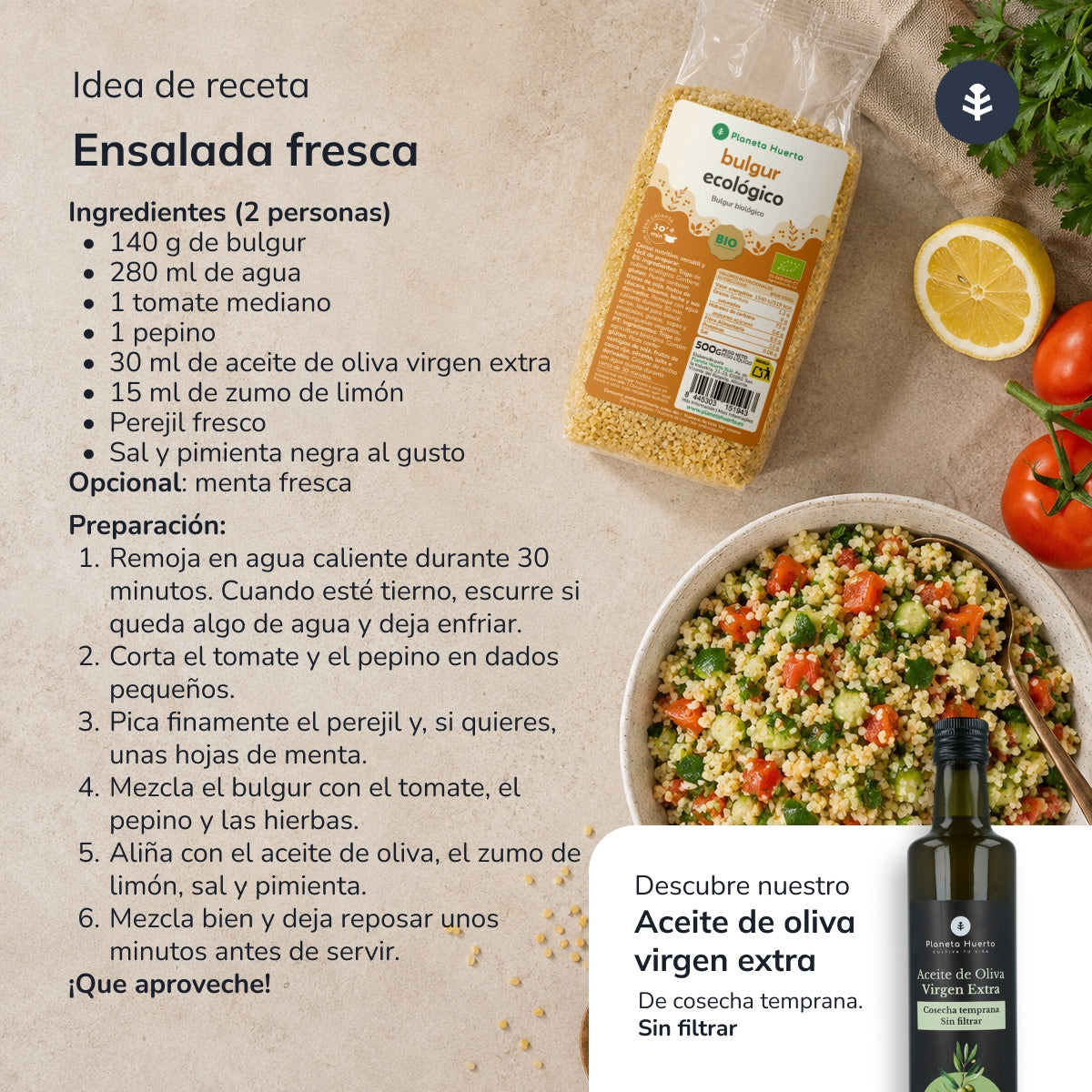 Bulgur gruboziarnisty ECO Planeta Huerto 500 g