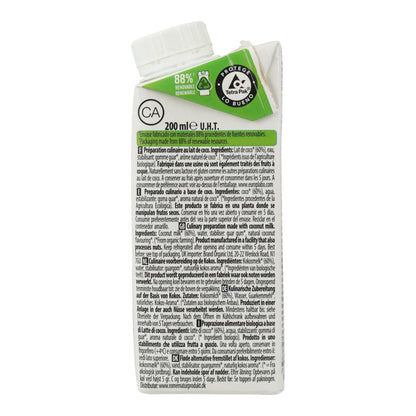 Preparado culinario Leche de Coco Cuisine Ecomil 500 ml