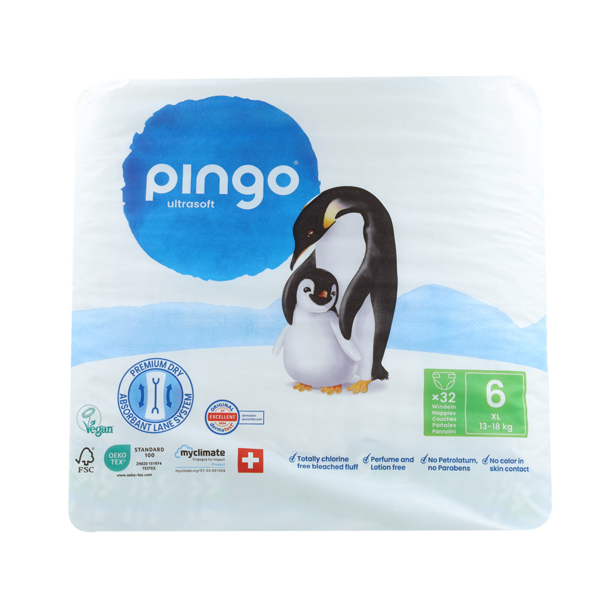 Pieluchy T6 XL (15-30 kg) Pingo 32 szt.