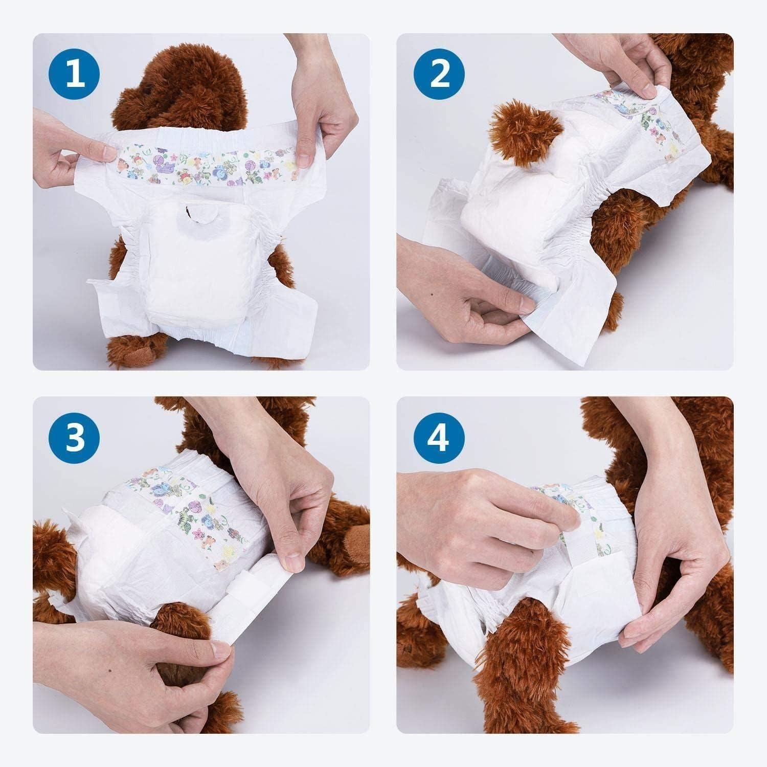 Pañales para perro Hembra L Nobleza 12 ud