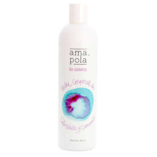 Leche corporal de caléndula y camomila Amapola 400 ml