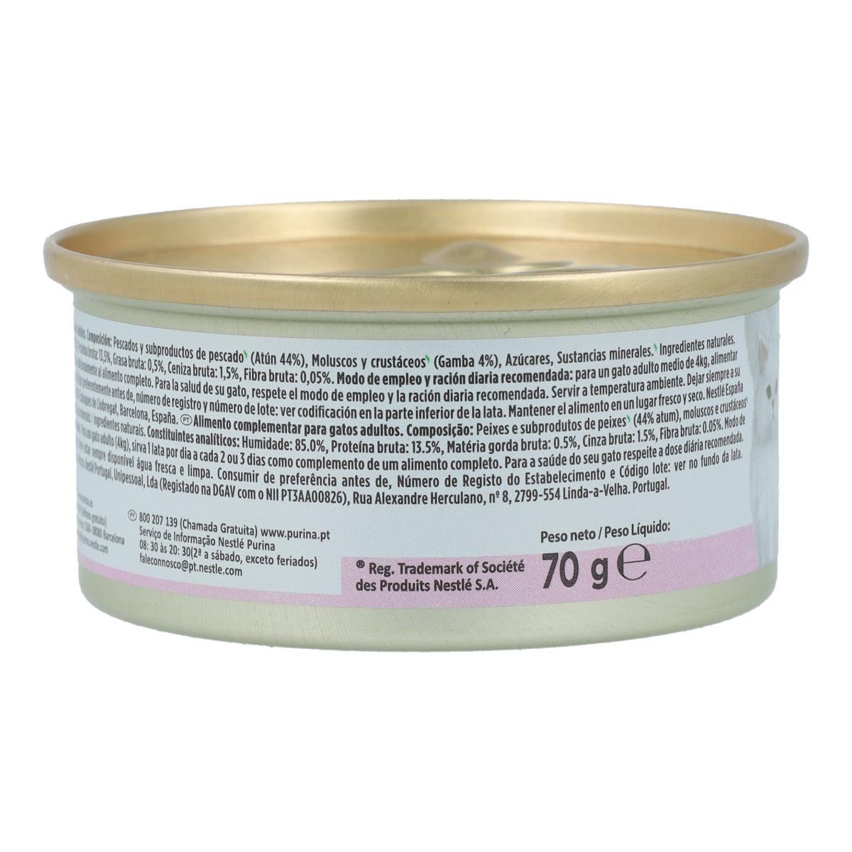GOURMET Nature's Creations Bogate w plastry tuńczyka z krewetkami w galaretce 70 g