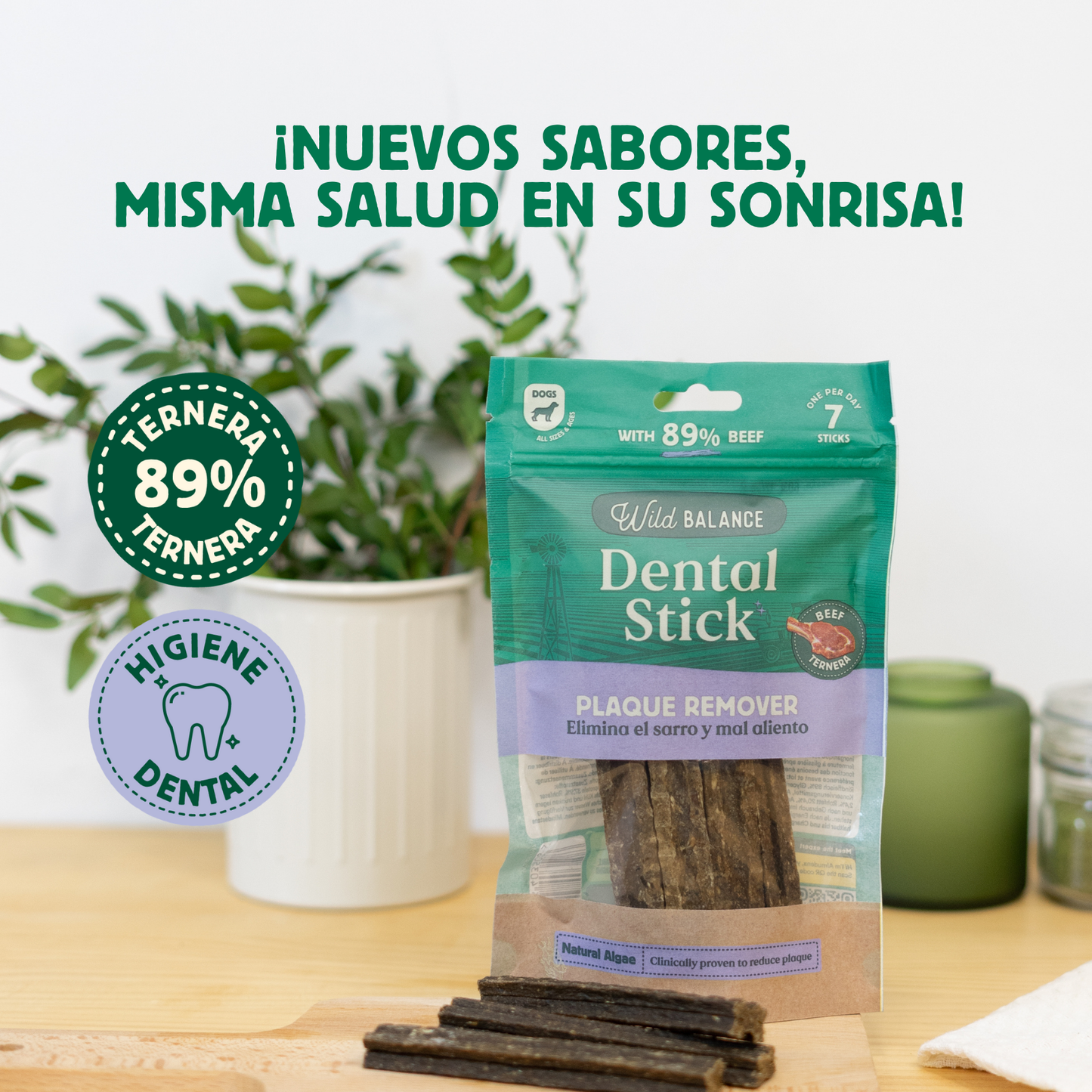Stick dental Fuera Placa Wild Balance 7 ud.