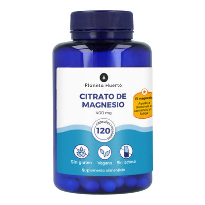 Citrato de Magnesio Planeta Huerto 120 Cápsulas