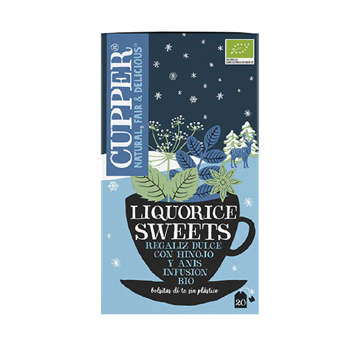 Infusión Winter Liquorice Bio Cupper 20 bolsitas