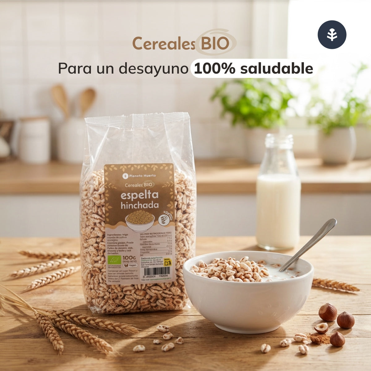 Pszenica orkiszowa dmuchana ECO Planeta Huerto 100 g