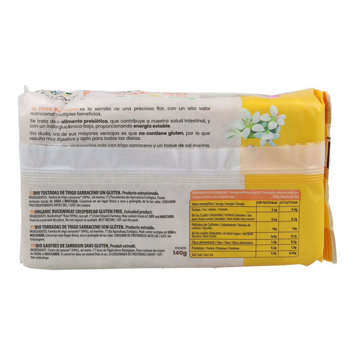 Bezglutenowe tosty z kaszy gryczanej Sol Natural 140 g BIO