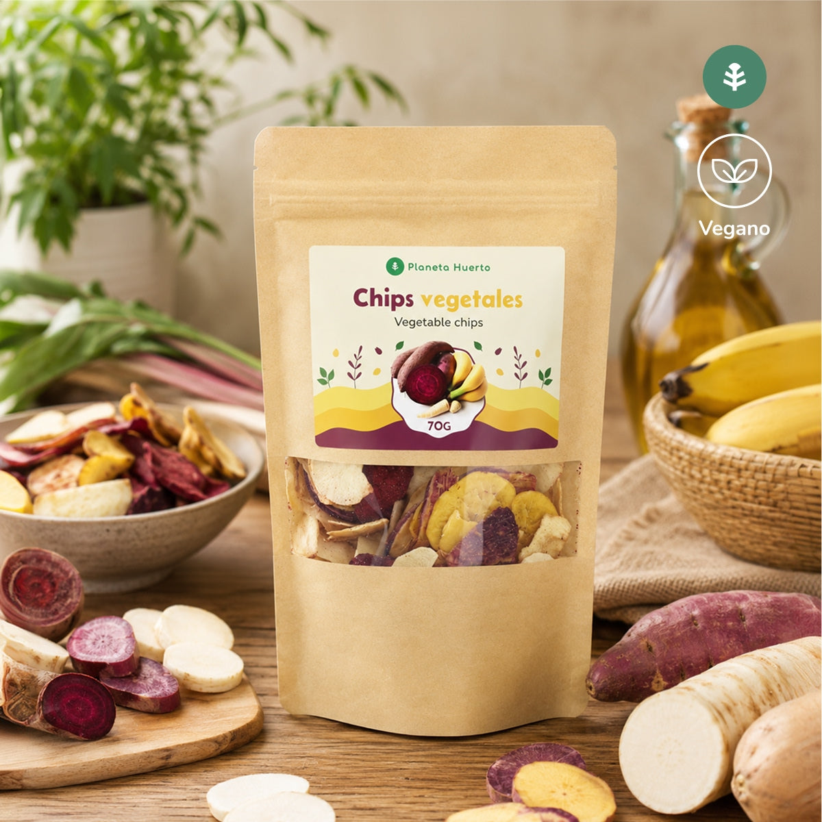 Chipsy warzywne Planeta Huerto 70gr