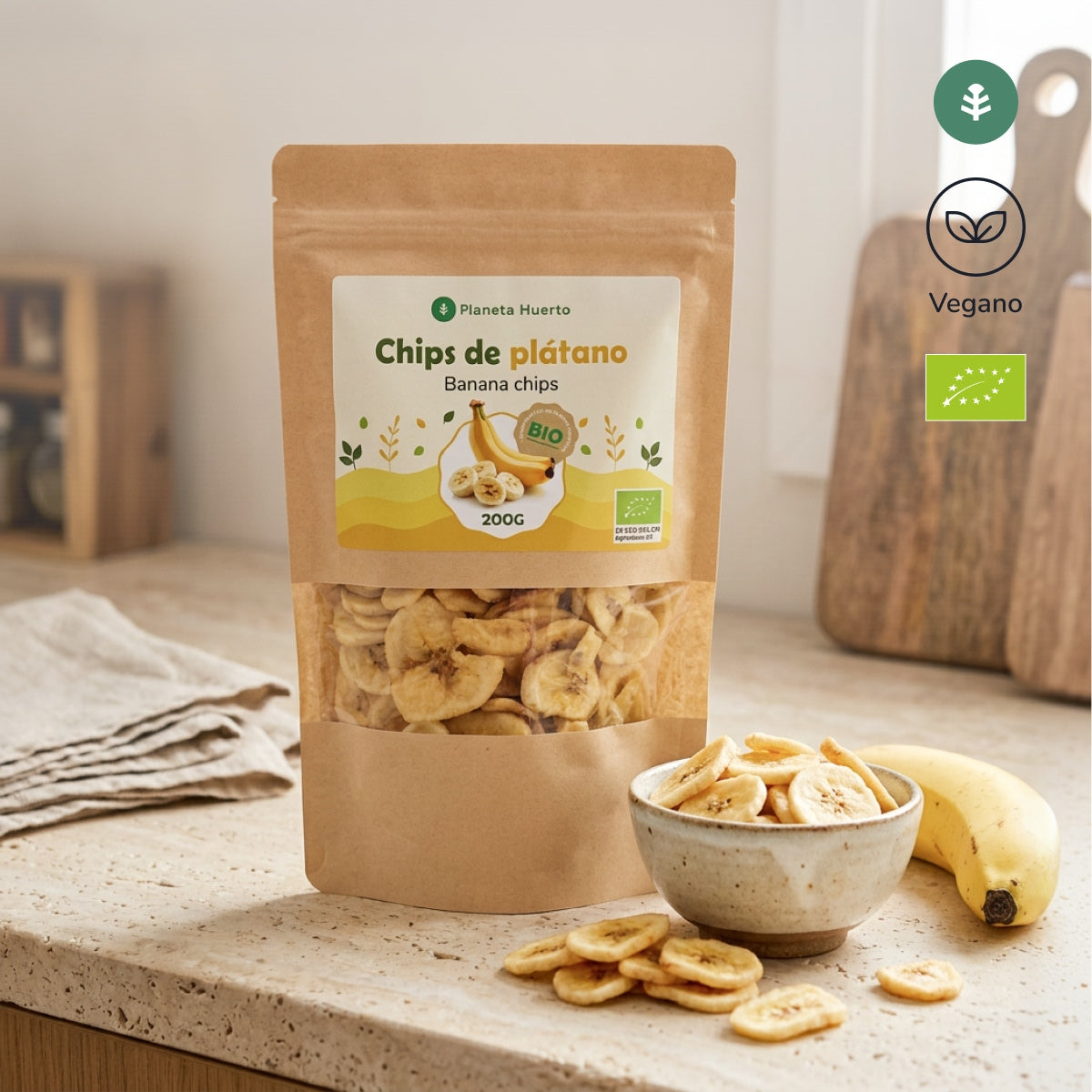 Chipsy bananowe ECO Planeta Huerto 800 g