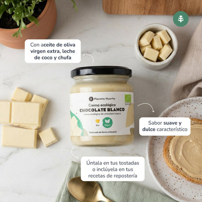 Wegański krem z białej czekolady ECO Planeta Huerto 230 g