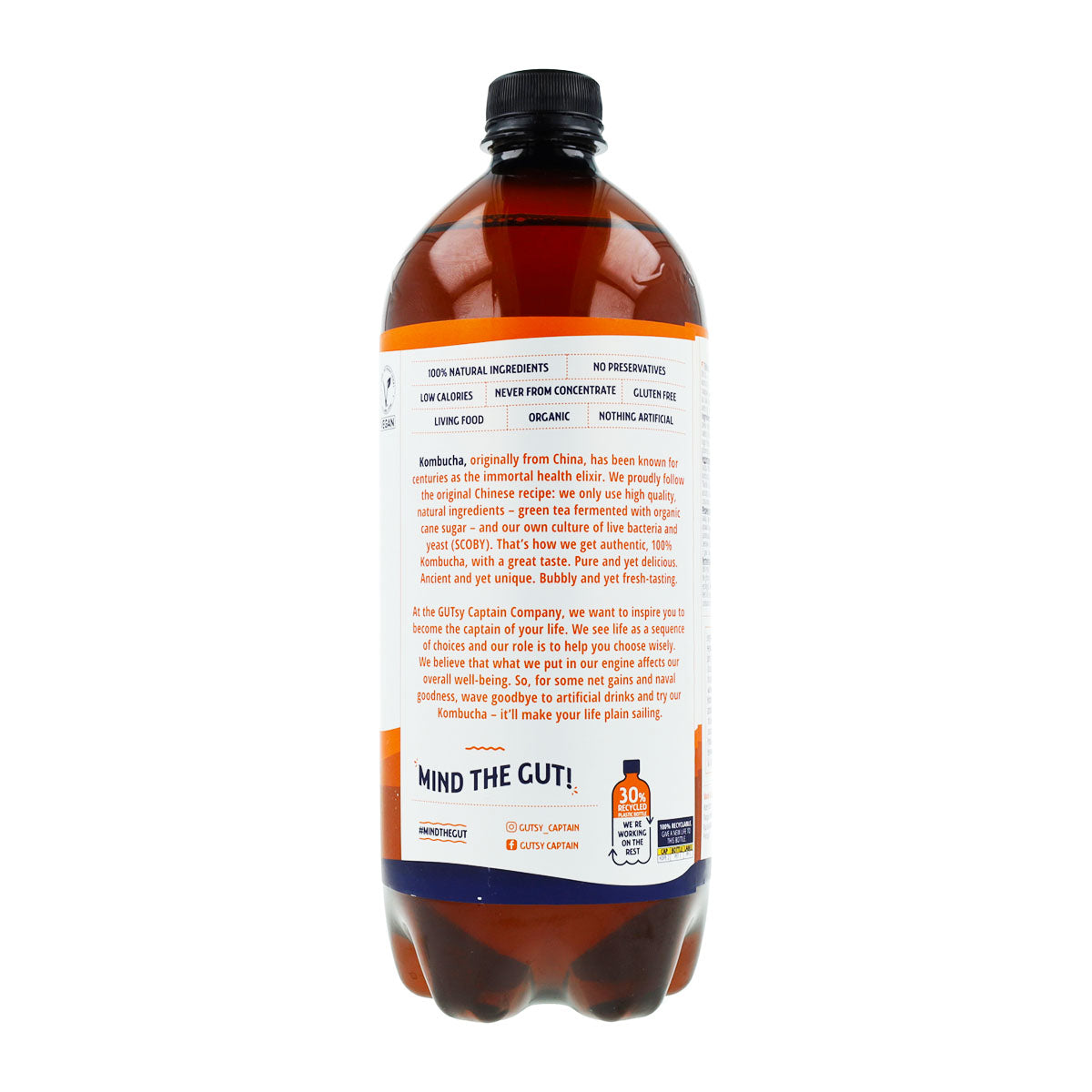 Napój Kombucha BIO Imbir i Cytryna Captain Kombucha 1 l