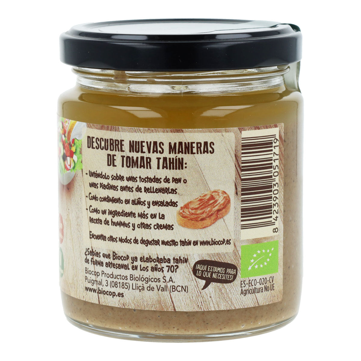 Tahini pełnoziarniste prażone z solą Biocop 225 g