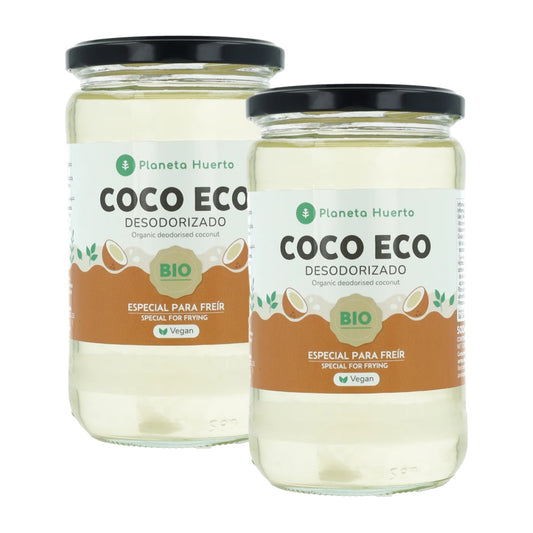 Zestaw 2x olej kokosowy dezodoryzowany ECO Planeta Huerto 500 ml