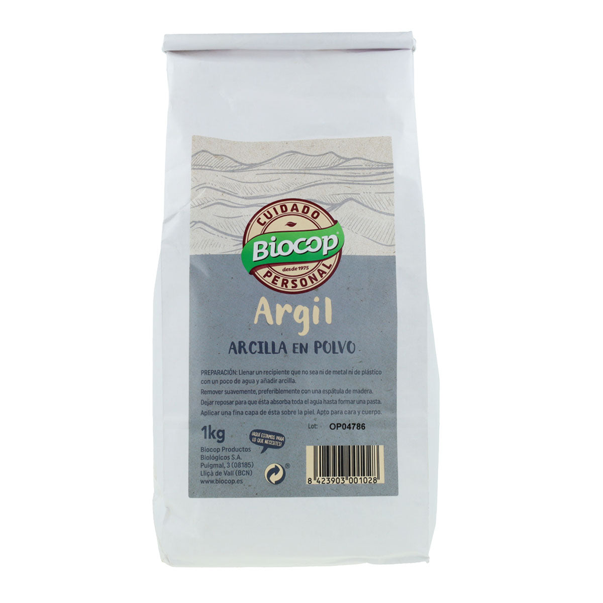 Biała glinka Argil Biocop, 1 kg