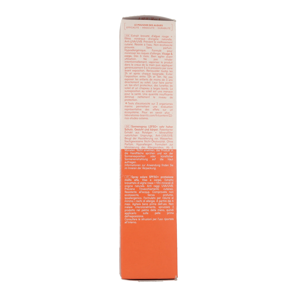 Spray do opalania na twarz i ciało SPF 50+ Biarritz 150 ml