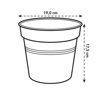 Maceta Green Basics Elho Antracita 17 cm