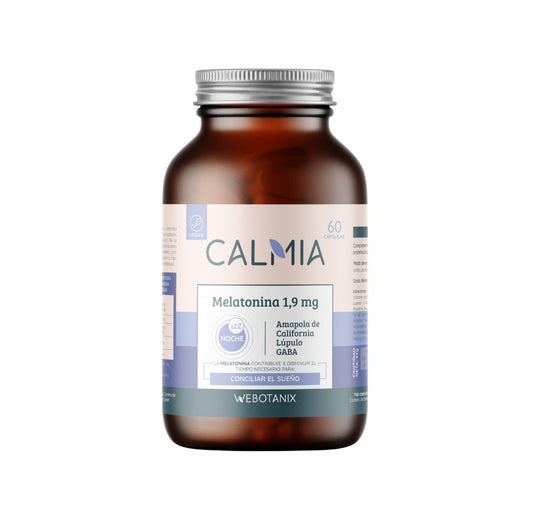 Calmia Noche Melatonina 1,9mg  WeBotanix 60 cápsulas