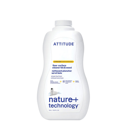 Fregasuelos cítrico para Parquet y Gres Attitude 1 L