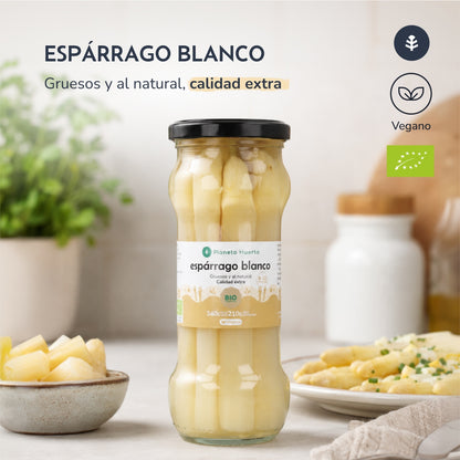 Grube białe szparagi ECO Planeta Huerto 340 g
