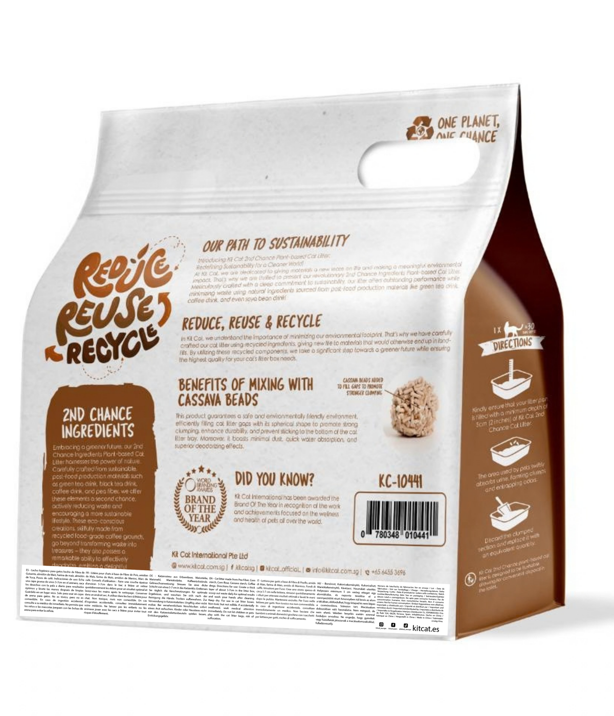 Zestaw Cat Arena Eco 2nd Chance - Coffee Beans (Natural) 2,5 kg Nasiona kawy, grochu i manioku