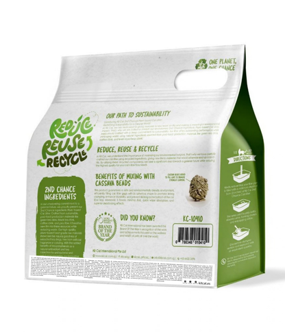 Zestaw Cat Arena Eco 2nd Chance - Green Tea 2,5 kg Liście zielonej herbaty, groszek i maniok
