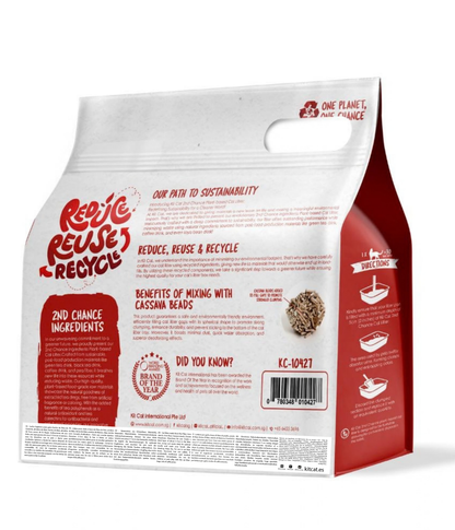 Zestaw Cat Arena Eco 2nd Chance - Black Tea 2,5 kg Liście czarnej herbaty, grochu i manioku