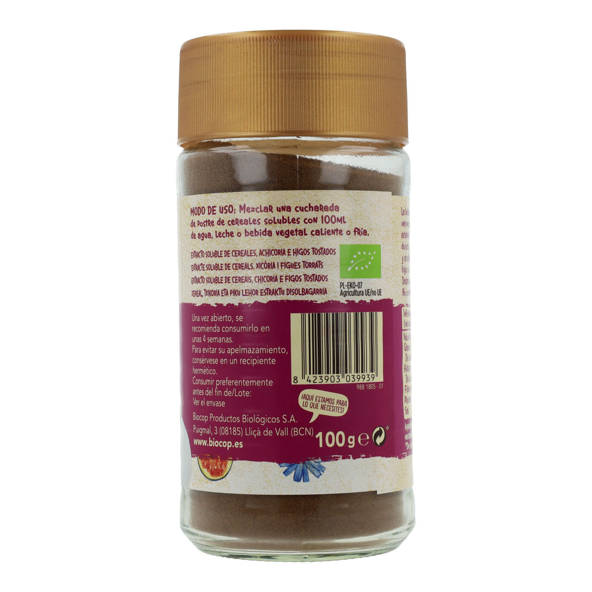 Kawa zbożowa, figowa i cykoriowa Bio Biocop, 100 g.