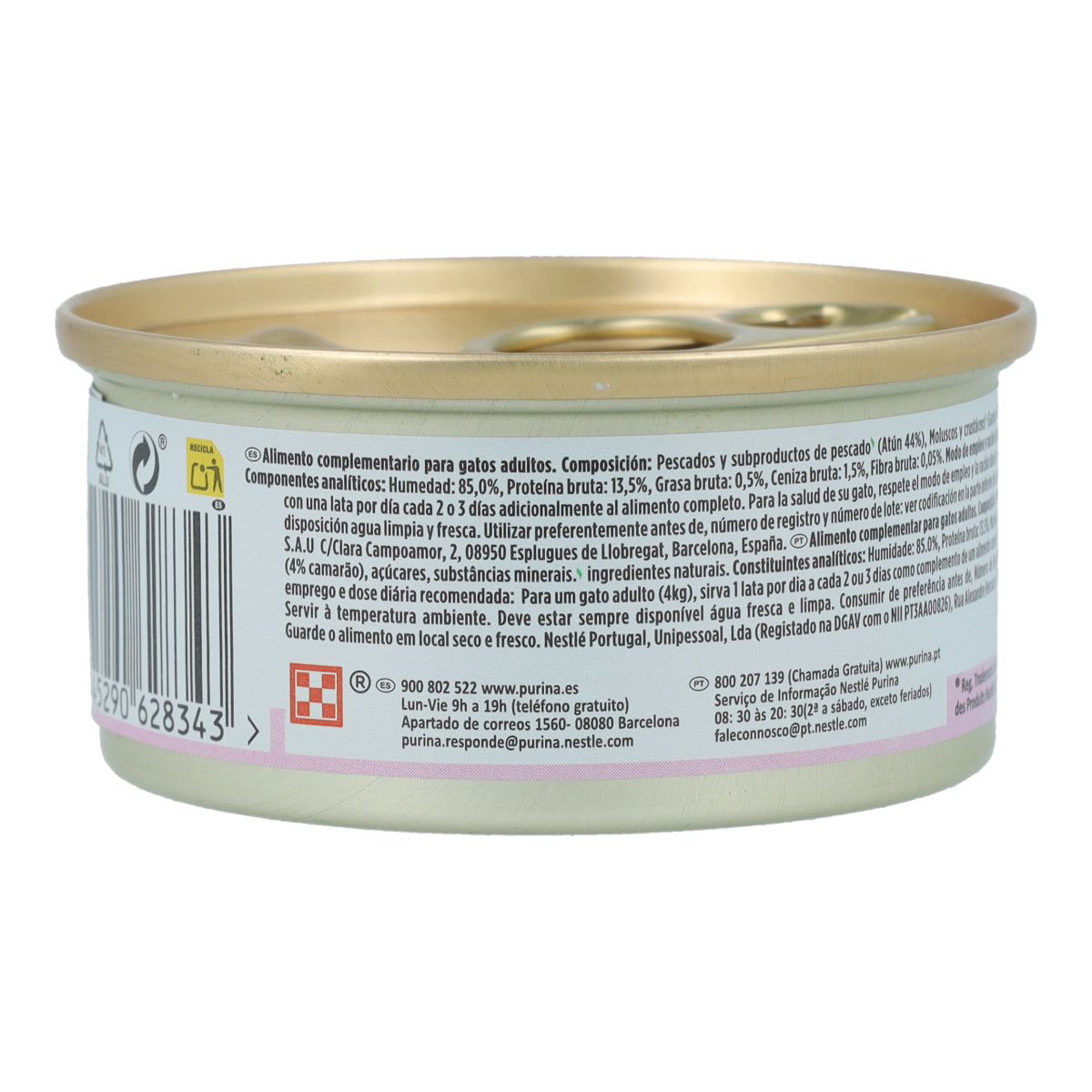 GOURMET Nature's Creations Bogate w plastry tuńczyka z krewetkami w galaretce 70 g
