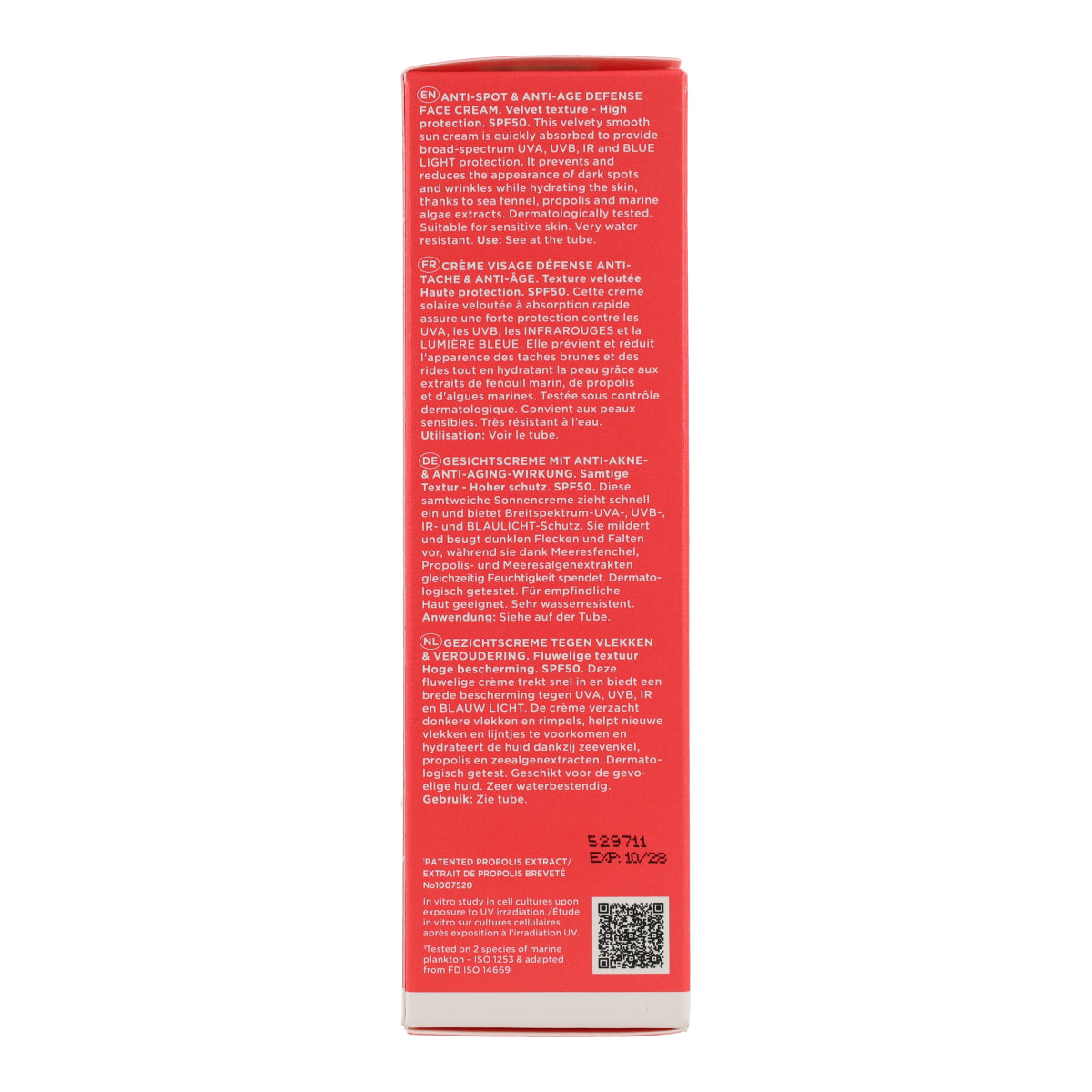 Krem przeciwsłoneczny przeciw przebarwieniom SPF50 Apivita 50 ml
