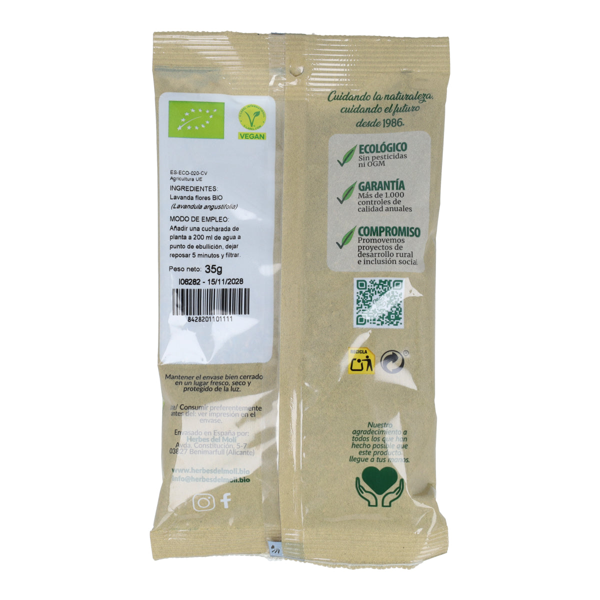 Kwiaty lawendy Herbes del Molí, 35 g