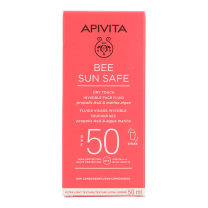 Protector Solar Facial Fluido Invisible Toque Seco SPF50 - APIVITA - 50 ml