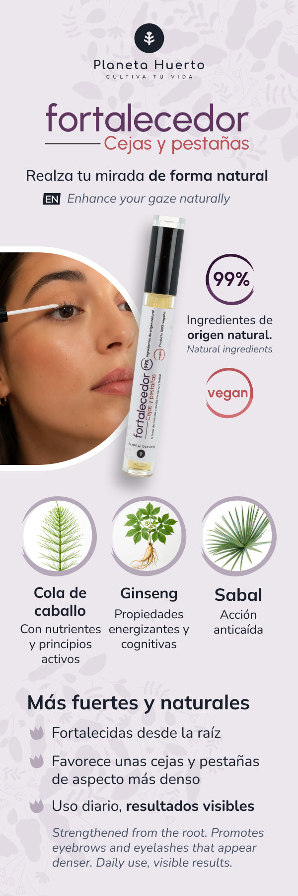 Odżywka wzmacniająca brwi i rzęsy Planet Orchard 5 ml