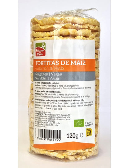 Kukurydziane placki z solą, bezglutenowe La Finestra Sul Cielo 120 g