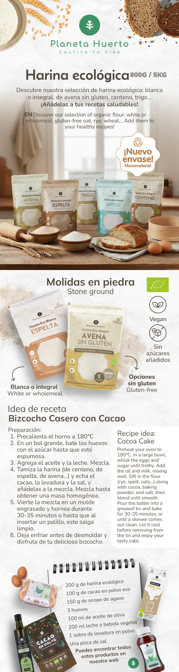 Mąka ryżowa razowa Eco Planet Garden 5 kg